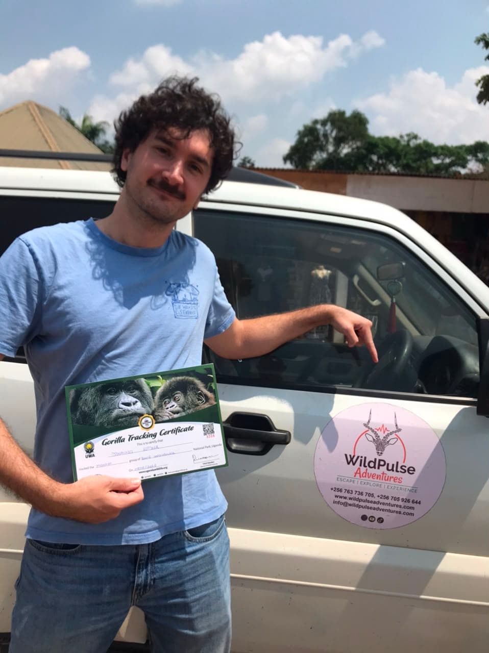 Gorilla Trekking certificate
